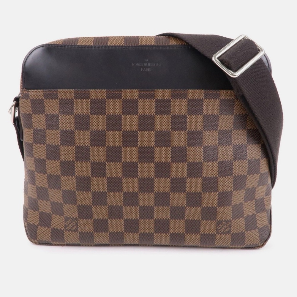 Checkered Brown and Black Men's Bag